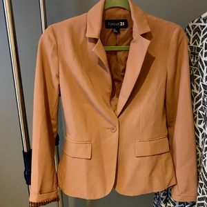 FOREVER21 Blazer in Camel